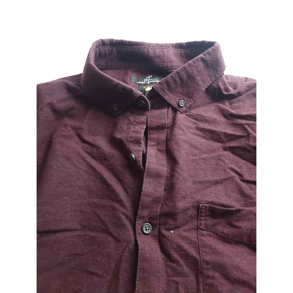 Marc Anthony Button Down Shirt Mens Size 2XL Purple Slim Fit Long Sleeves Casual - Picture 4 of 5